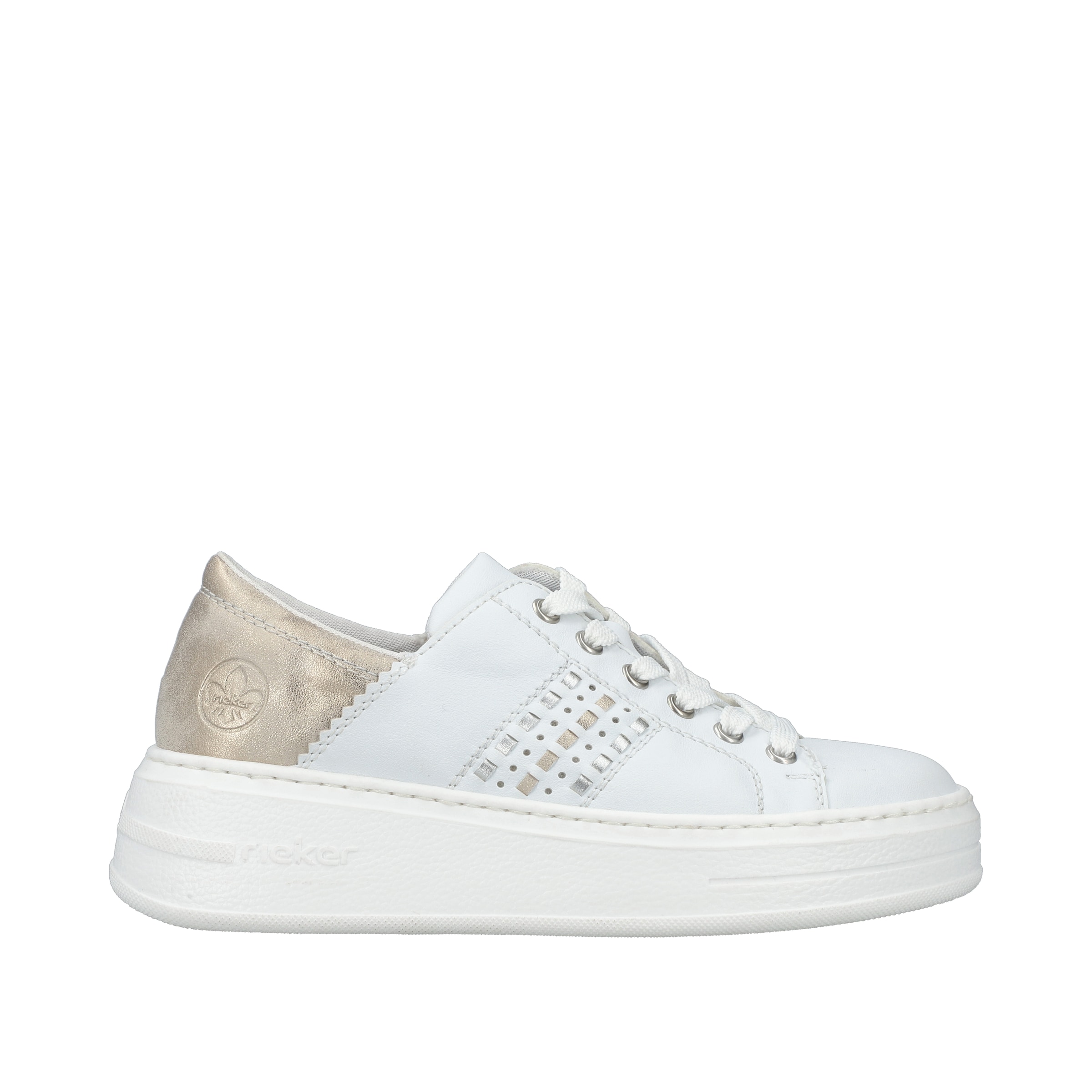 Baskets basses Rieker en blanc