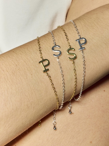 Luxenter Náramek 'Alphabet P' – stříbrná