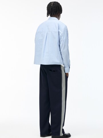 Pull&Bear Regular Fit Hemd in Blau