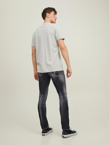 JACK & JONES Skinny Džíny 'GLENN' – černá