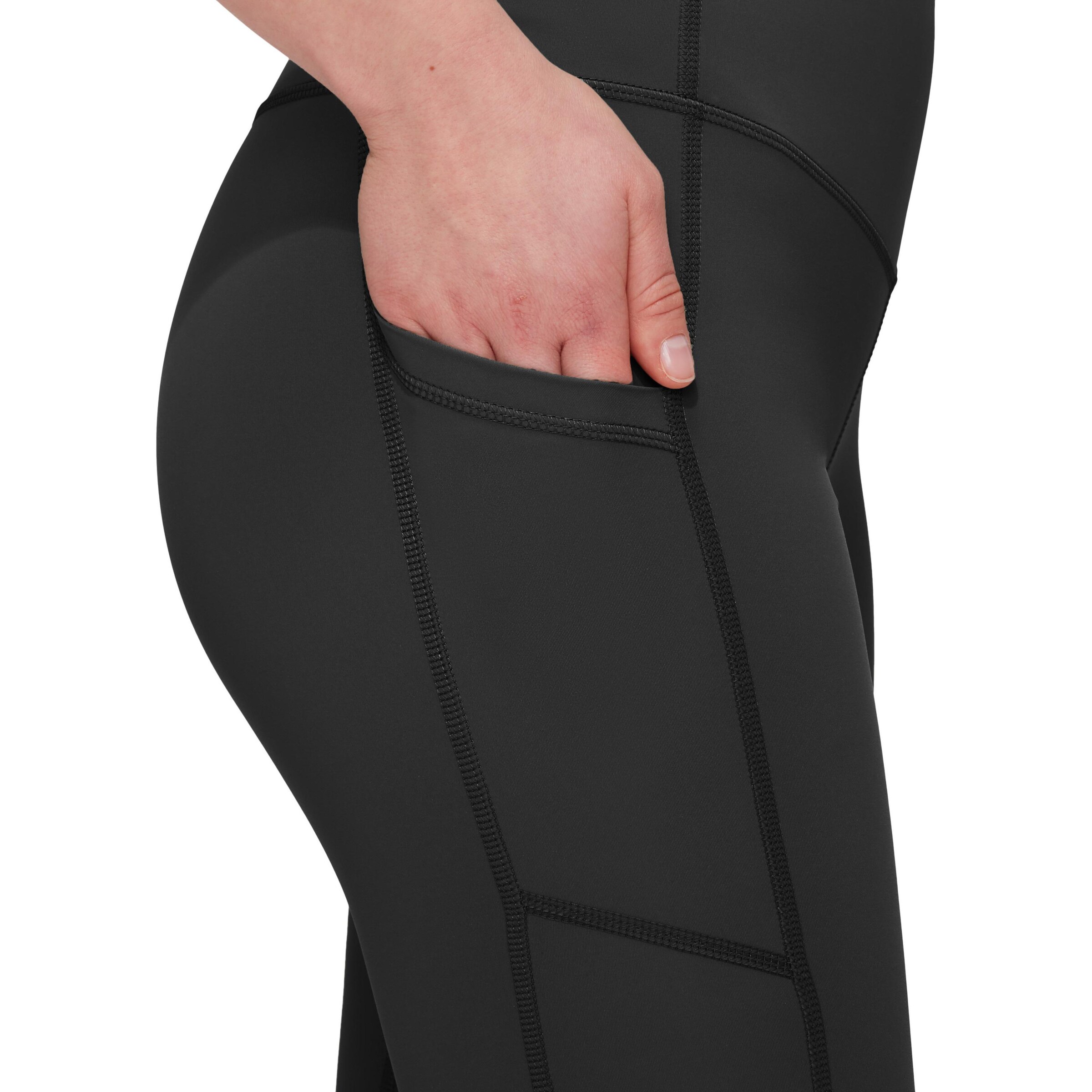 MAMMUT Skinny Workout Pants 'Massone' in Black