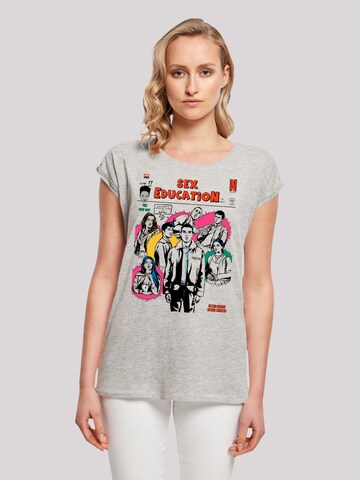 T-shirt 'Sex Education Magazine Cover Netflix TV Series' F4NT4STIC en gris : devant