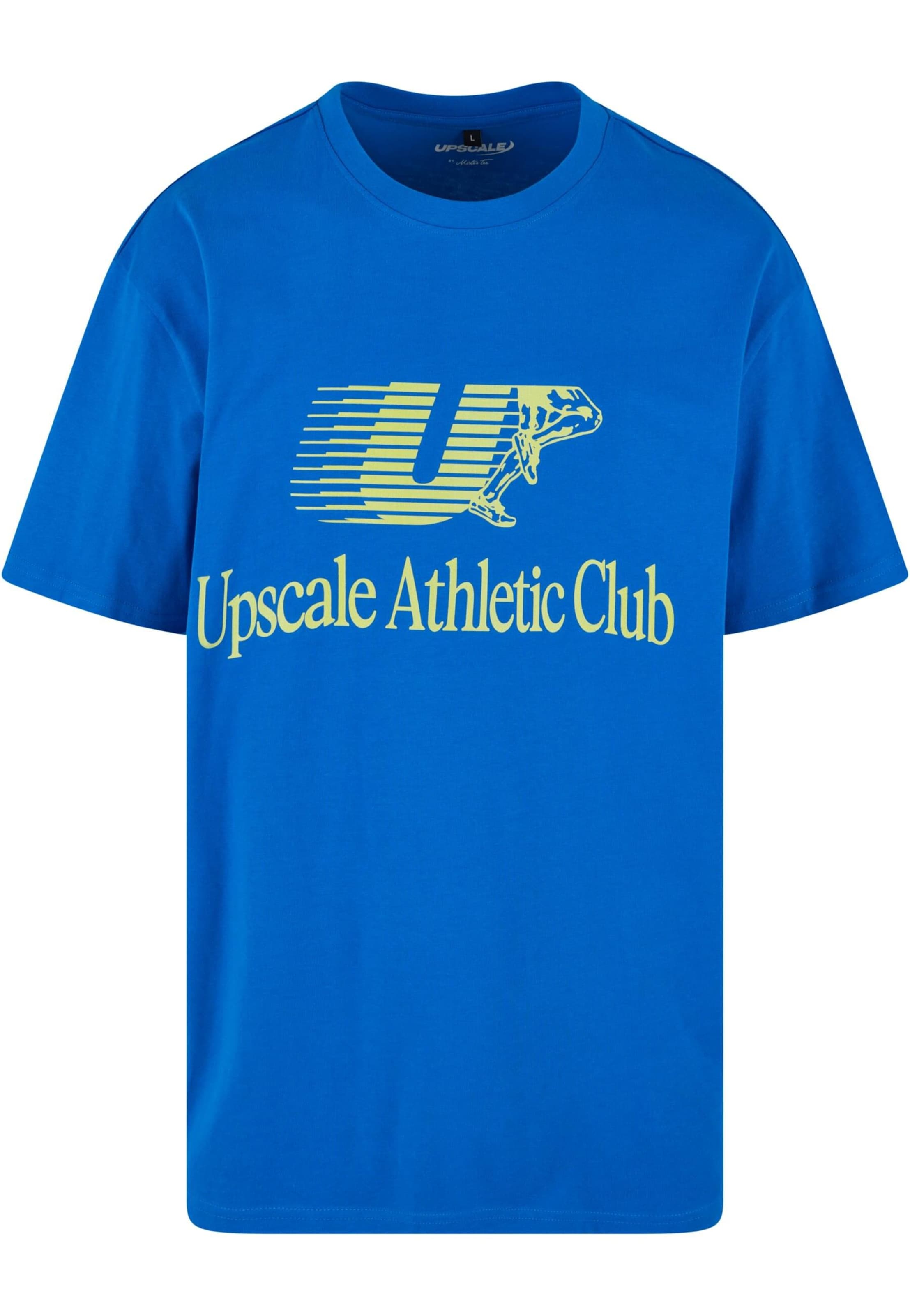MT Upscale Tričko 'Athletic Club' - Modrá: predná strana