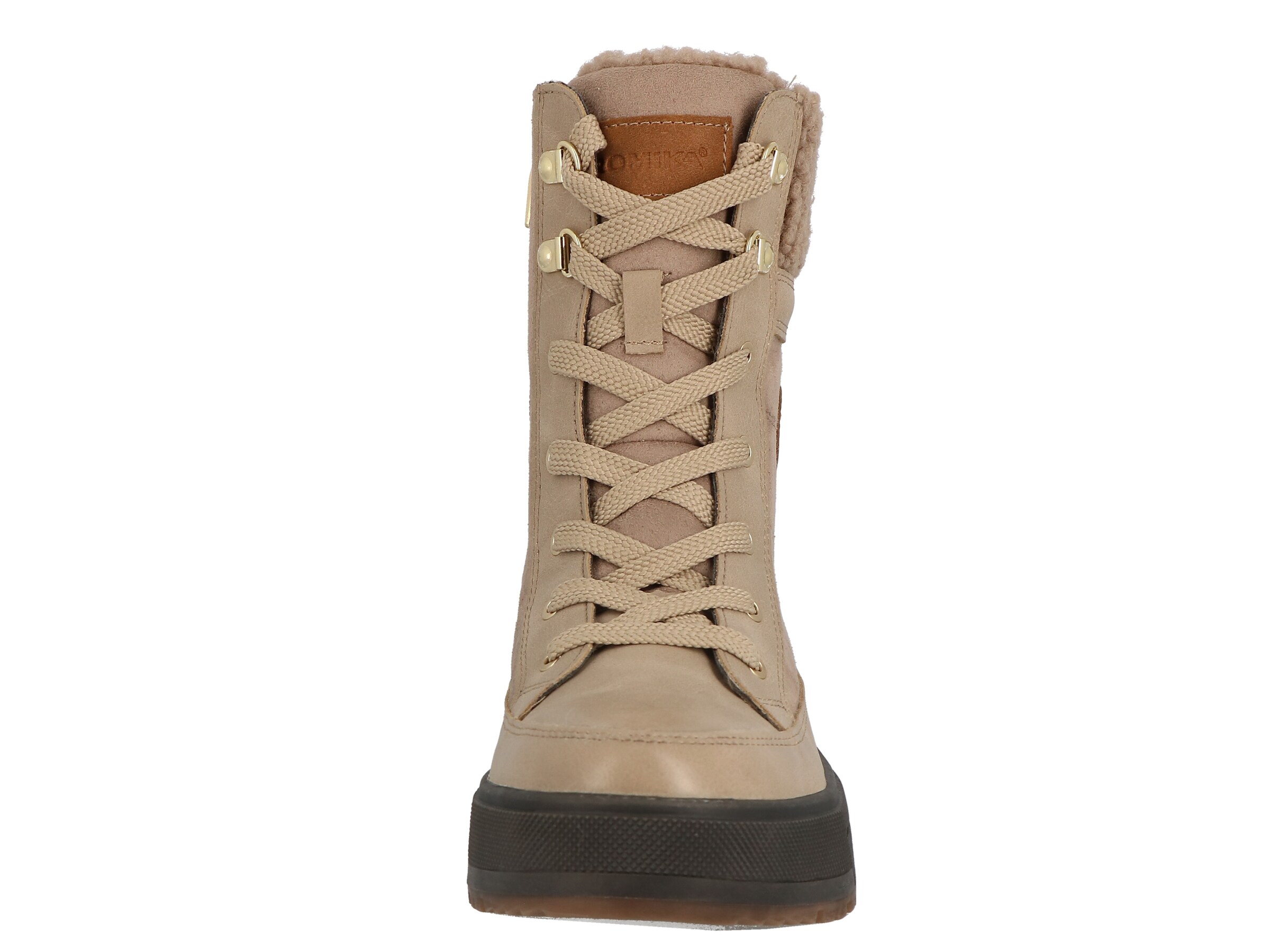 ROMIKA Lace-up bootie 'Ilana' in Beige