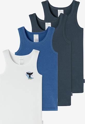 SCHIESSER Onderhemd ' Fine Rib Multi ' in Blauw: voorkant