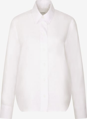 Chemisier 'Schwarze Rose' SEIDENSTICKER en blanc : devant