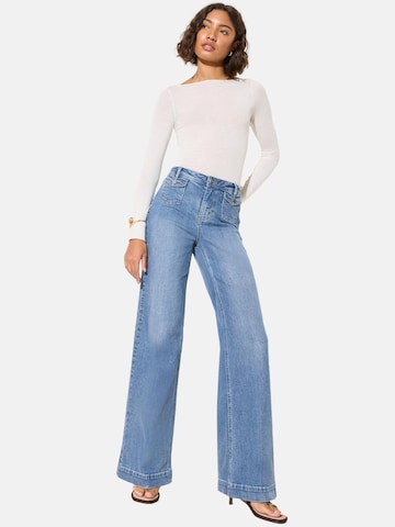Friends Like These Wide Leg Jeans in Blau: Vorderseite