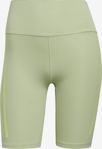 ADIDAS SPORTSWEAR Skinny Workout Pants 'Optime Trainicons' in Green: front