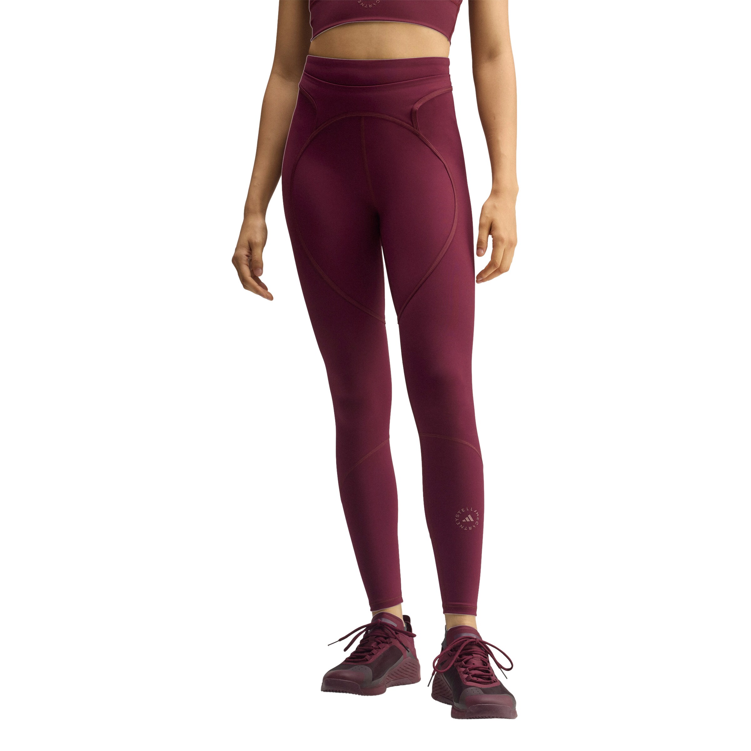 Skinny Pantaloni sportivi di ADIDAS BY STELLA MCCARTNEY in rosso: frontale