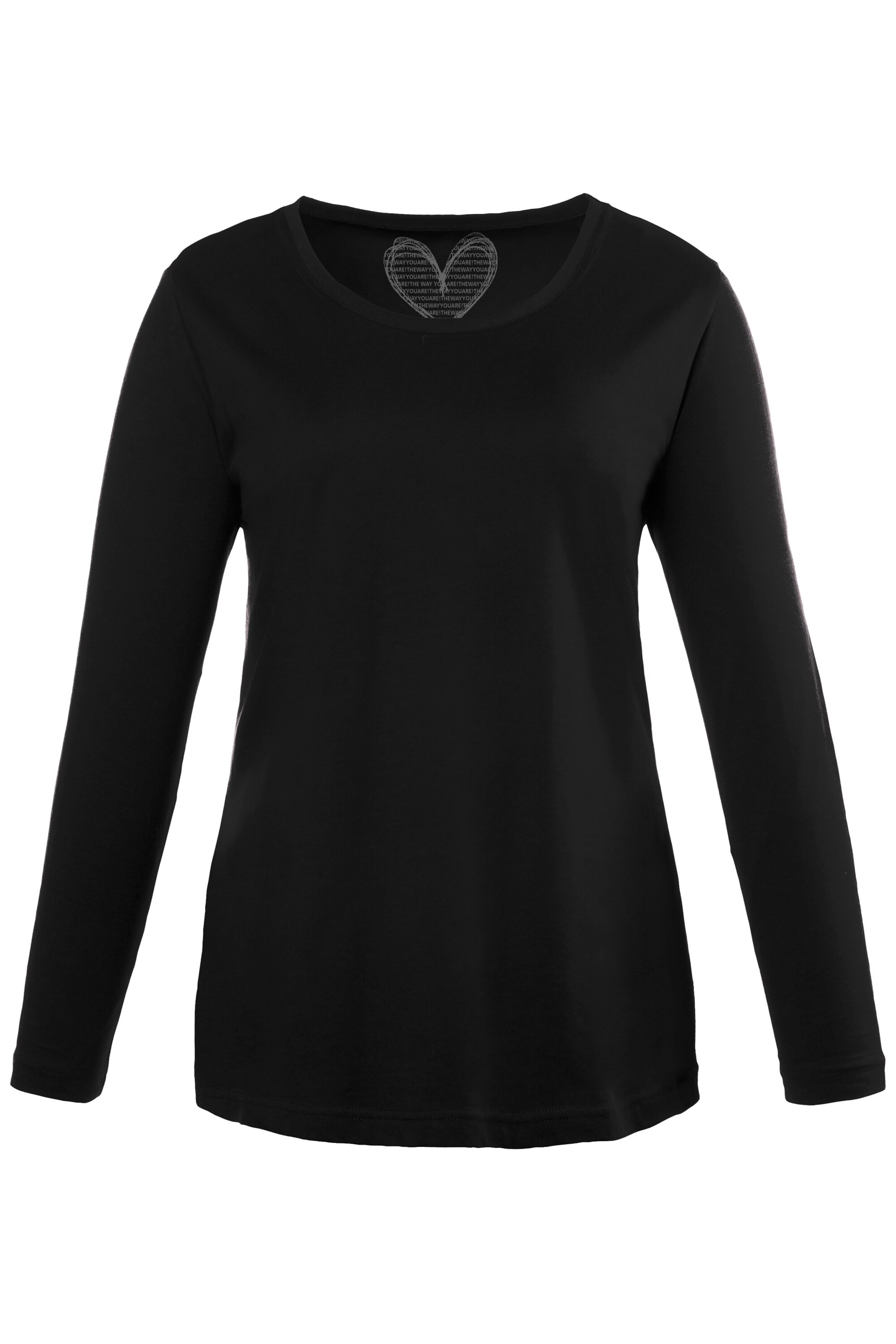 Ulla Popken Shirt in Schwarz: Vorderseite