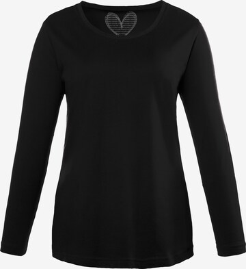 Ulla Popken Shirt in Schwarz: Vorderseite