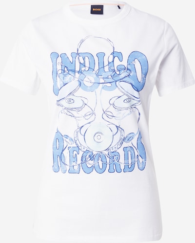 BOSS T-Shirt in indigo / hellblau / weiß, Produktansicht