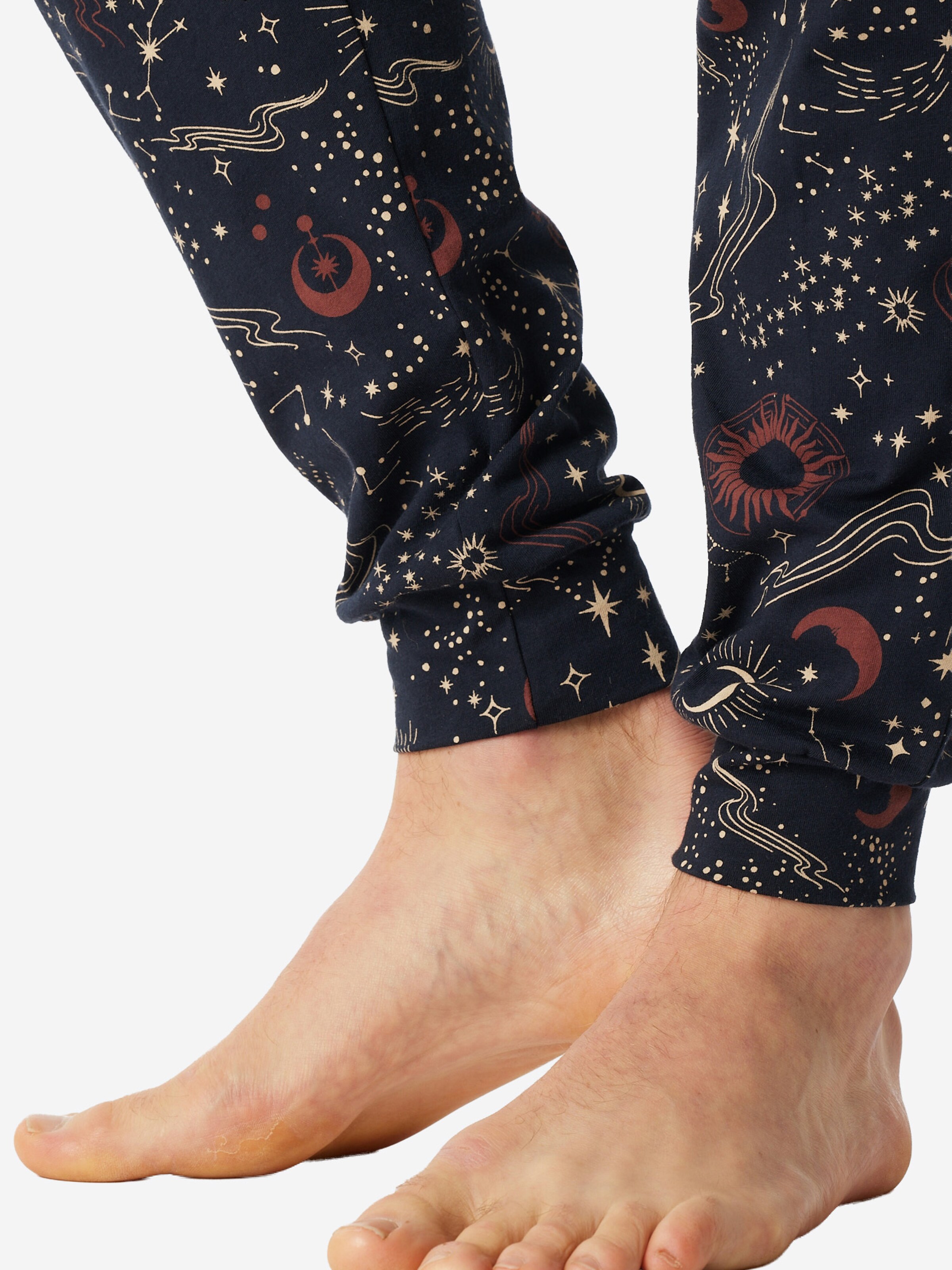 SCHIESSER Pajamas long ' Family ' in Blue