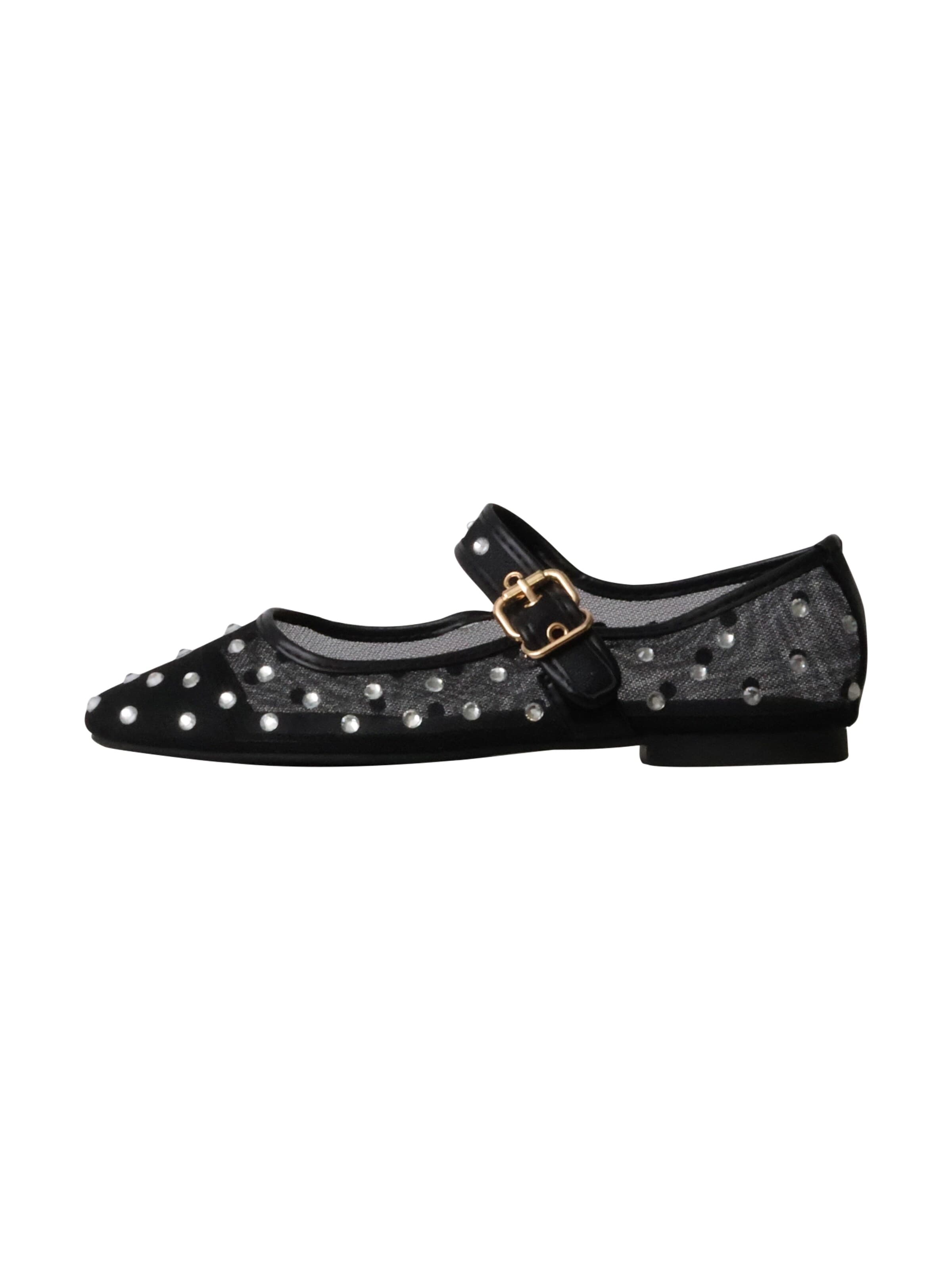 Super Mode Ballerina 'M&M Mira Max Ballerinas mit Riemchen'‌‌‌‌‌‌‌‌‌‌ in Schwarz: Vorderseite