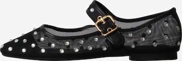 Super Mode Ballerina 'M&M Mira Max Ballerinas mit Riemchen' in Schwarz: Vorderseite