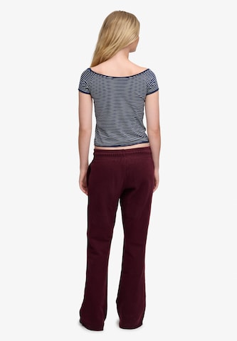 Superdry & Co Flared Broek in Rood