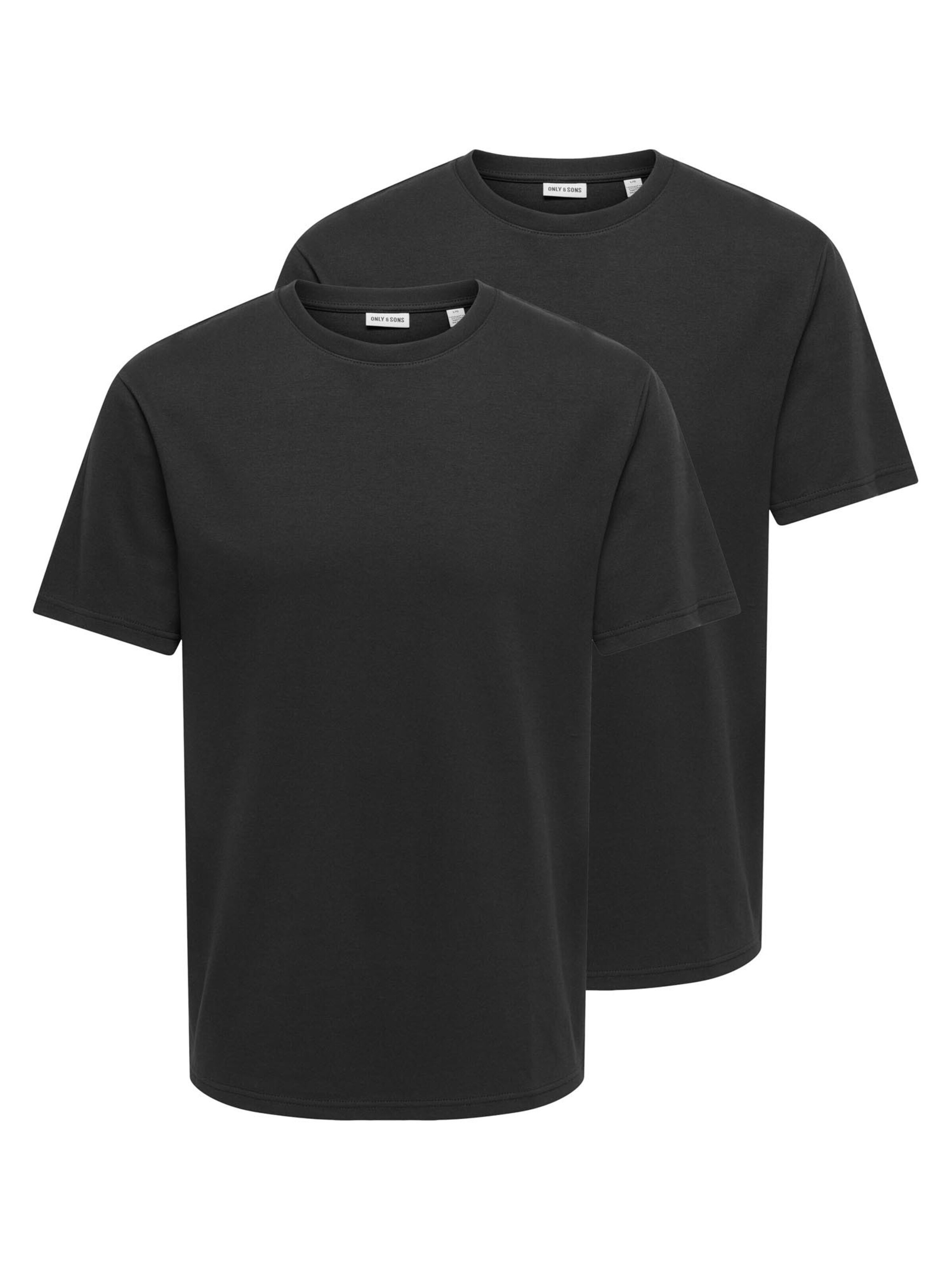 Only & Sons Shirt 'Caspian'‌‌‌‌‌‌‌‌‌ in Schwarz: Vorderseite