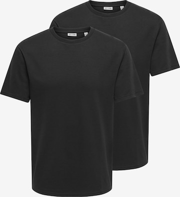 Only & Sons Shirt 'Caspian' in Schwarz: Vorderseite