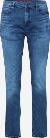 HUGO Slimfit Jeans '708' in Blauw: voorkant