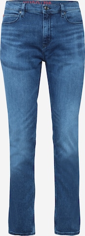 HUGO Slimfit Jeans '708' i blå: forside