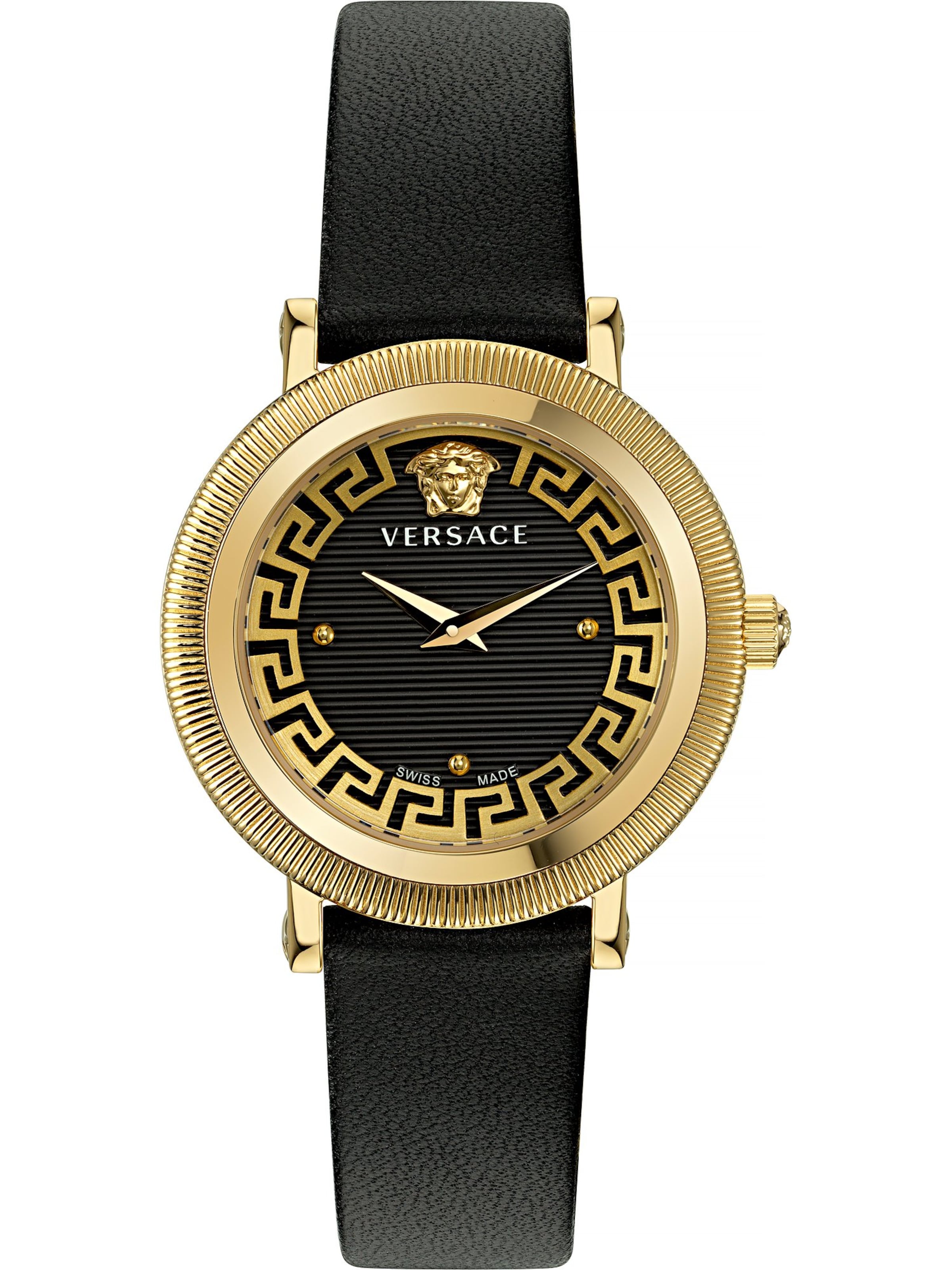 VERSACE Analog Watch in Black: front