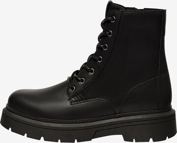 Bottines à lacets Pull&Bear en noir