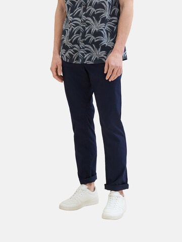 TOM TAILOR Regular Broek in Blauw: voorkant