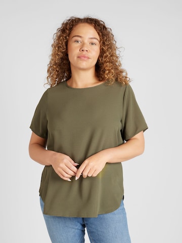 ONLY Carmakoma Blouse 'Vica' in Green: front