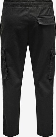 Only & Sons - Tapered Pantalón cargo 'Rod' en negro