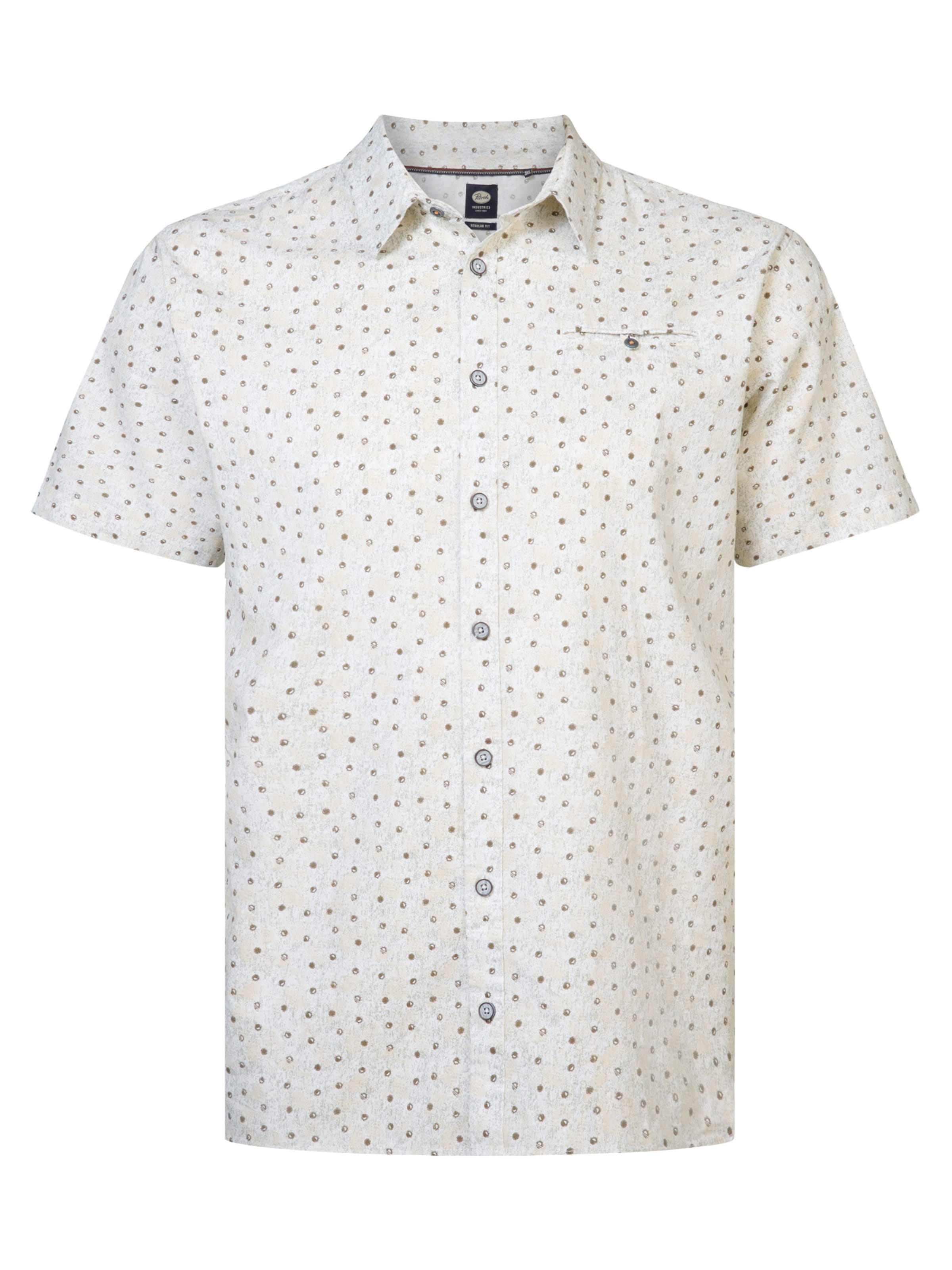 Petrol Industries Regular fit Button Up Shirt in White: front