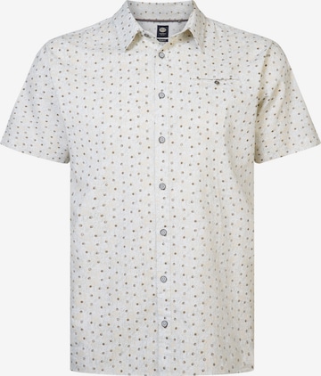 Petrol Industries Regular fit Button Up Shirt in White: front