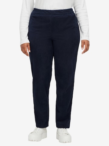 SHEEGO Regular Pants in Blue: front