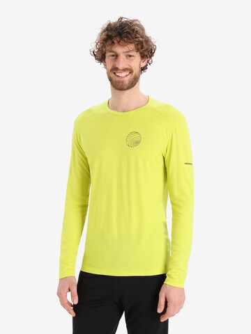 ICEBREAKER Performance shirt '200 Oasis' in Yellow: front