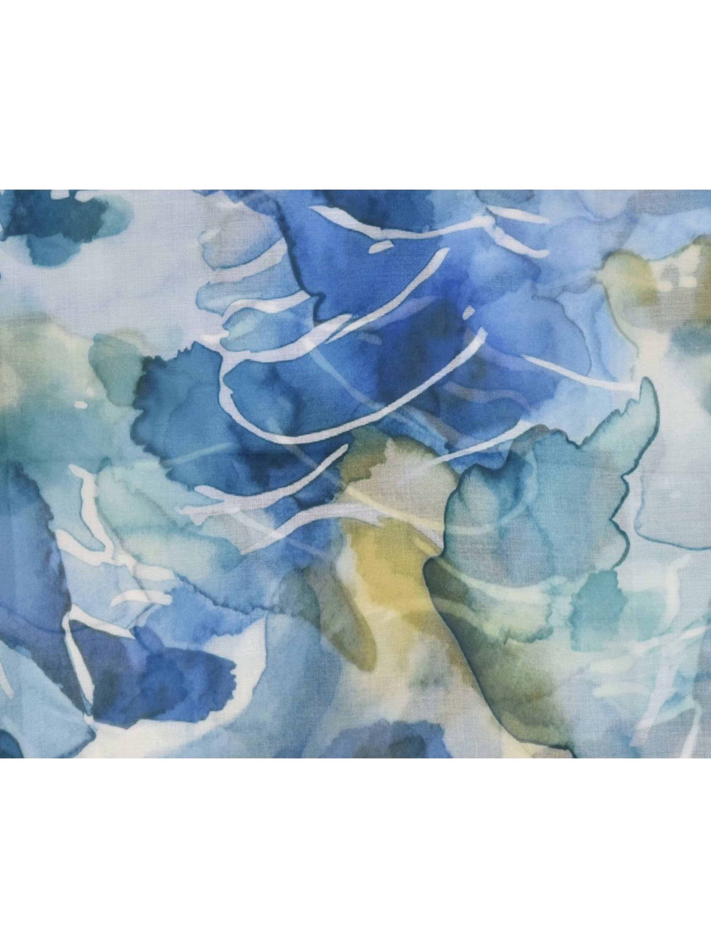 styleBREAKER Schlauchschal 'Aquarell Loop Floral'‌‌‌‌‌‌ in Blau