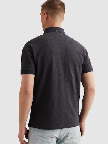 PME Legend T-shirt 'Polo shirt with allover jacquard pattern' i grå