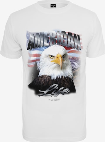 MT Men Shirt 'American Life Eagle' in Wit: voorkant