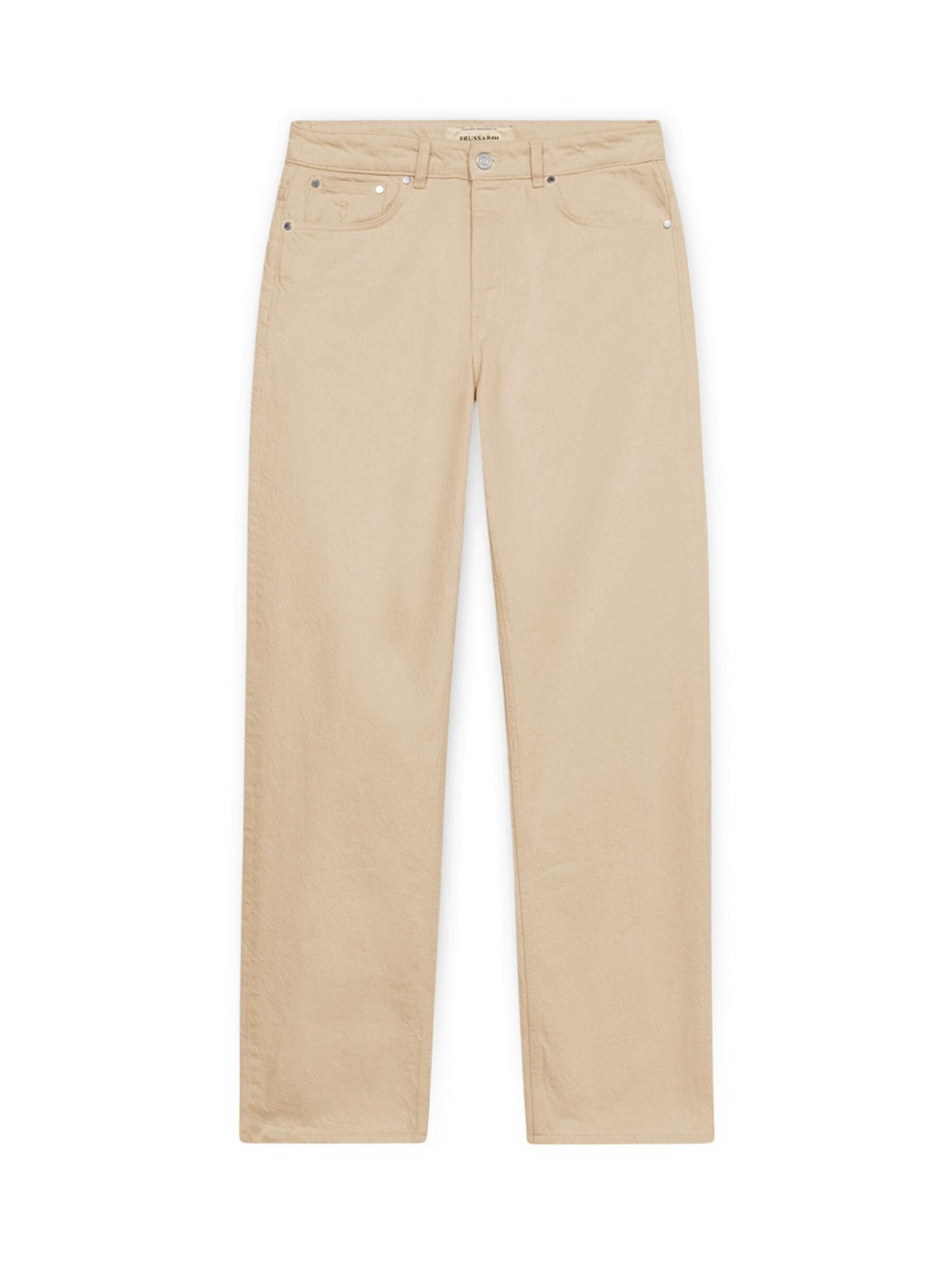 Trussardi - regular Vaquero en beige: frente