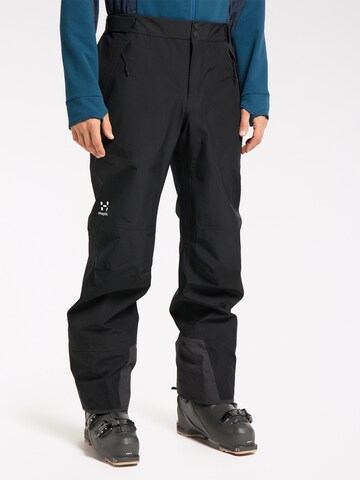 Haglöfs Regular Outdoor Pants 'Alpine GTX' in Black: front