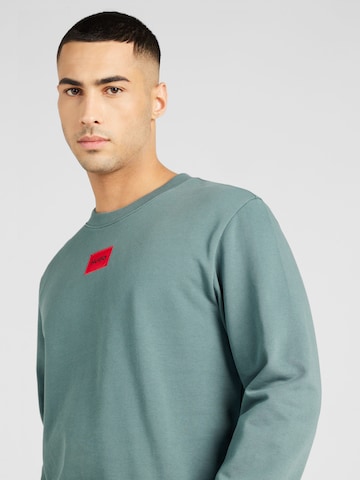 HUGO Red Sweatshirt 'Diragol' in Grün