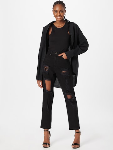 Nasty Gal Regular Jeans in Schwarz