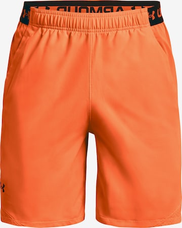UNDER ARMOUR Workout Pants 'Vanish' in Orange: front