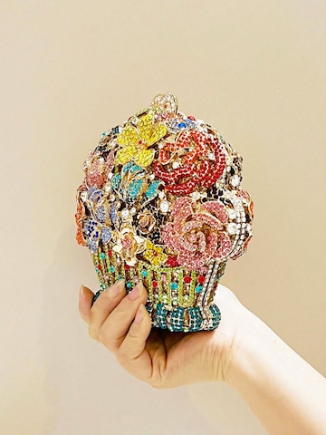 Tomshop24-7 Clutch 'Blumen-Korb' in Gold