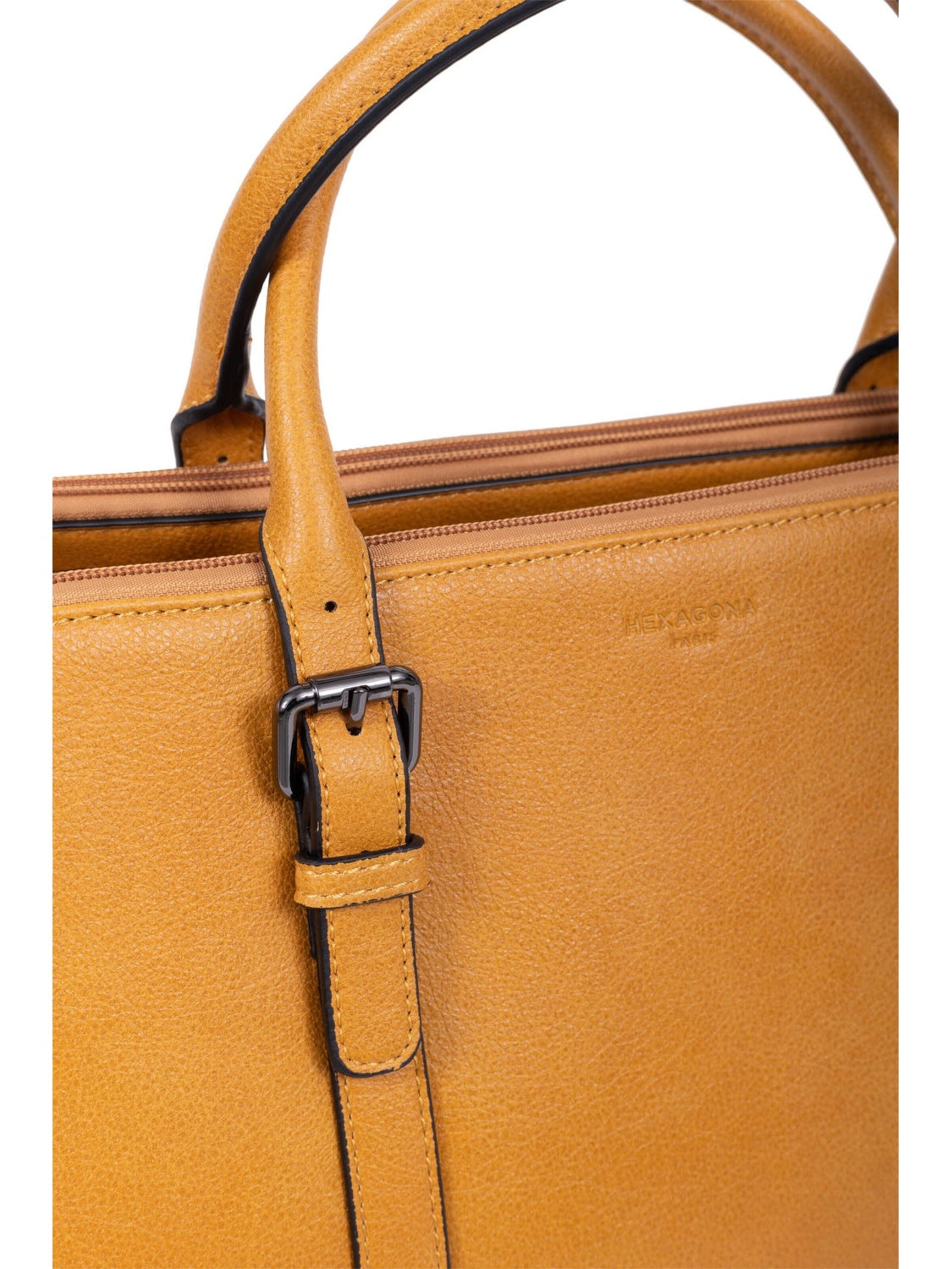 Borsa a mano 'Gracieuse' di Hexagona in giallo