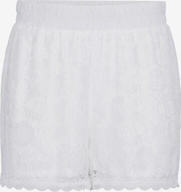 PIECES Shorts 'OLLINE' in Weiß: predná strana