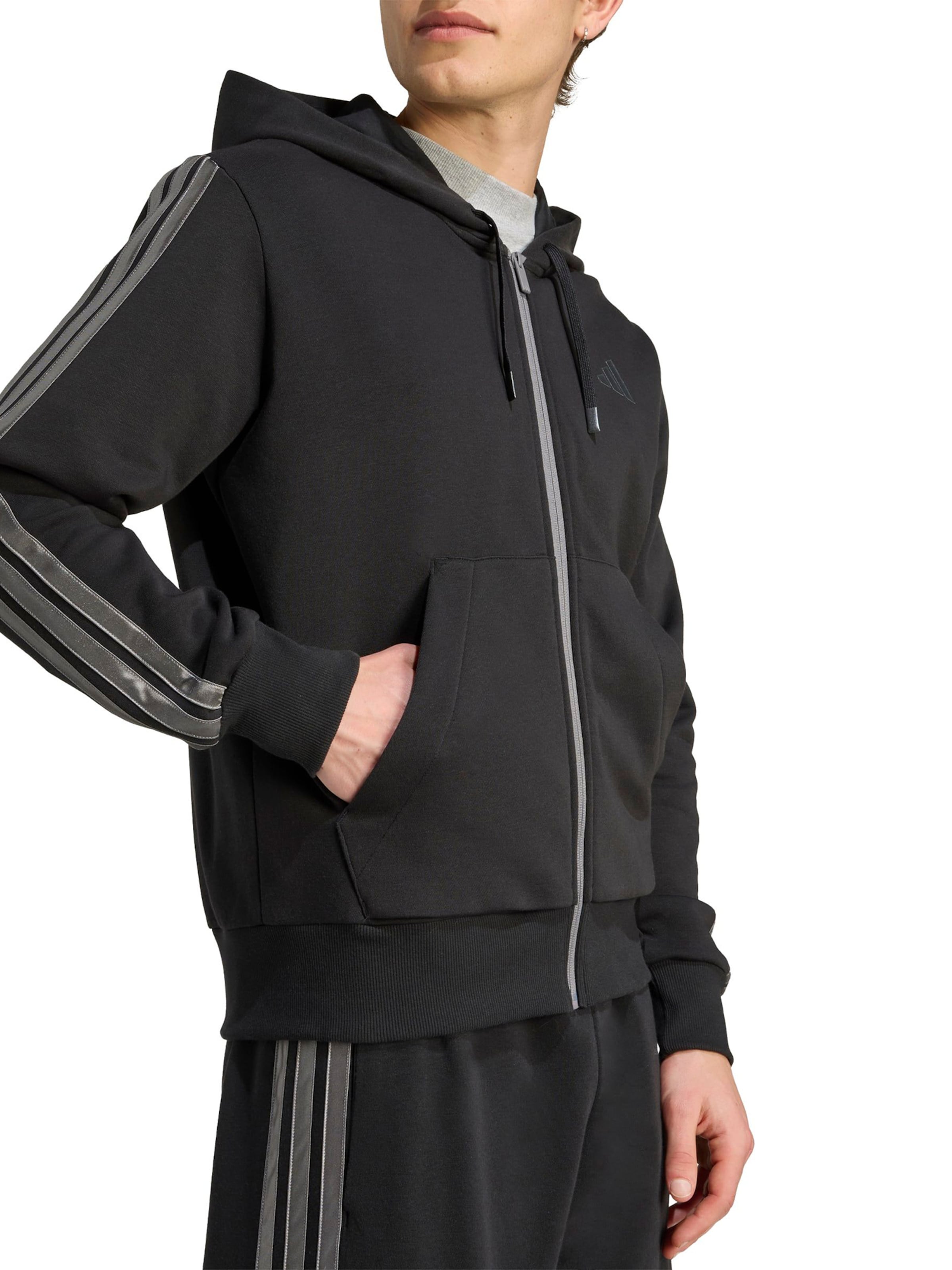 Veste de survêtement 'ESS' ADIDAS SPORTSWEAR en noir