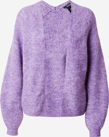 Cardigan 'Mandy' Lindex en violet : devant