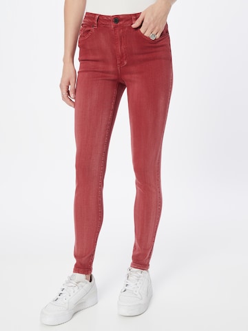 Skinny Jeans 'AMY' de la VILA pe roșu: față