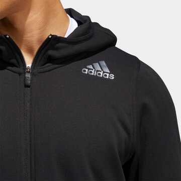 ADIDAS PERFORMANCE Athletic Zip-Up Hoodie 'Prime' in Black