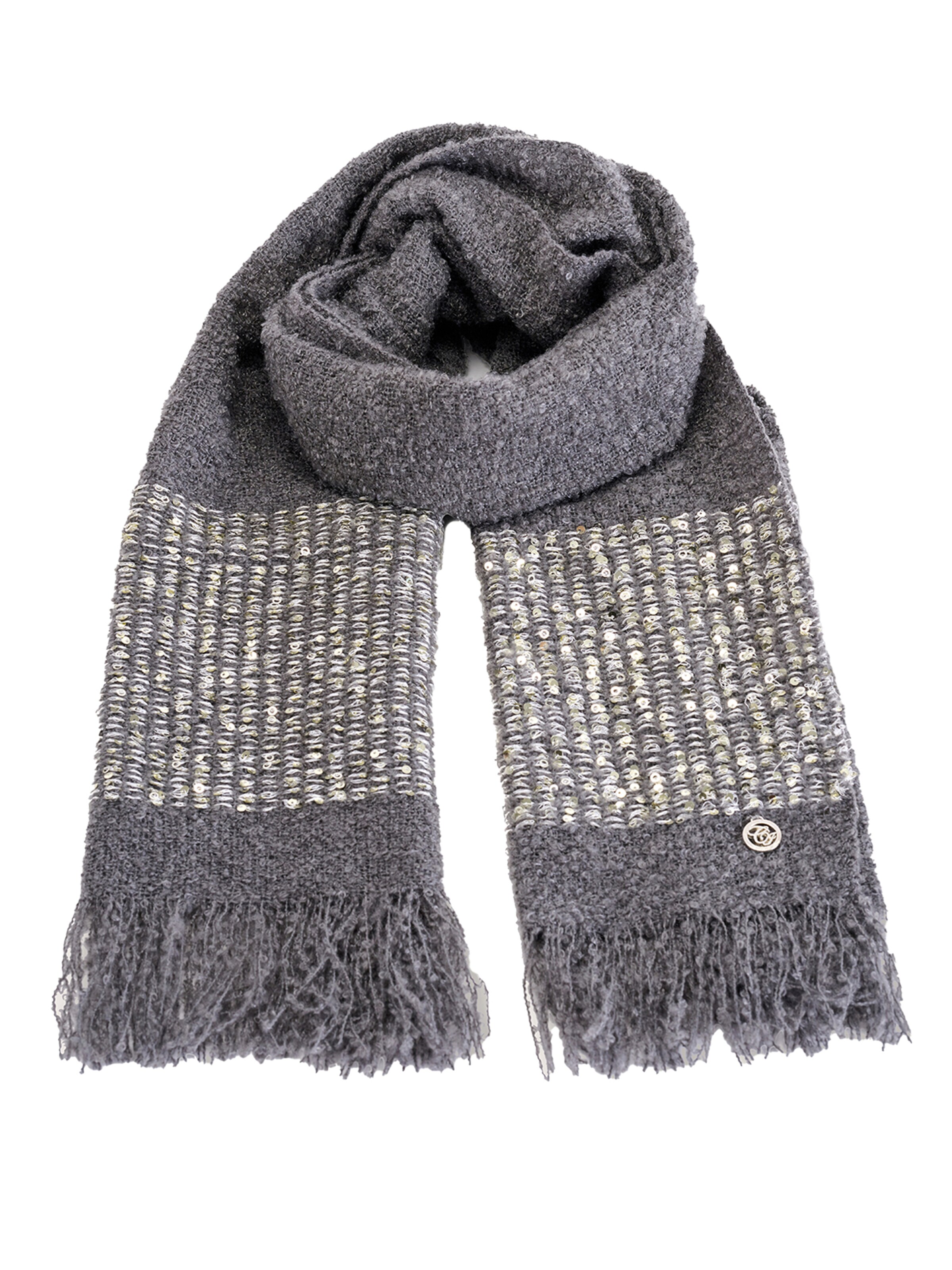 Camomilla Italia Schal SELENAS in Grau: Vorderseite