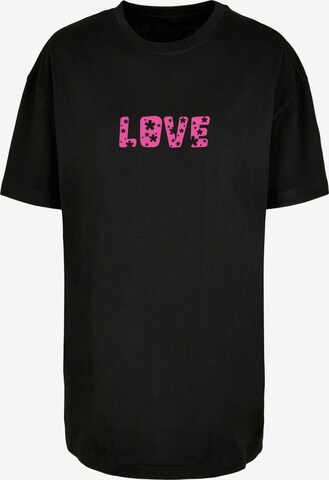 T-shirt 'Valentines Day - Flowers Love' Merchcode en noir : devant